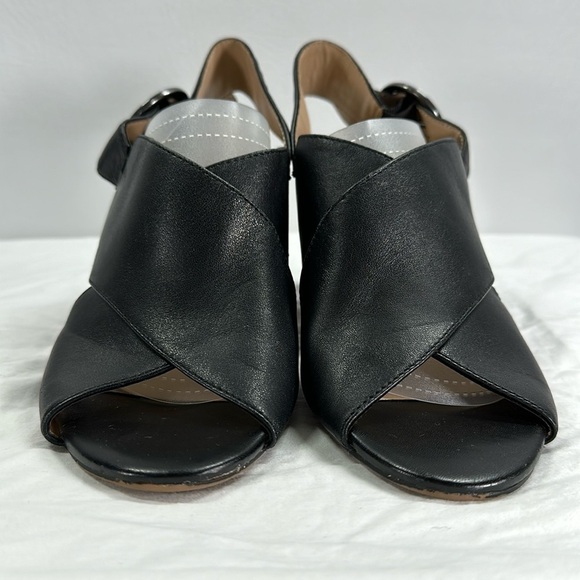 Franco Sarto Thick Buckle Strap Heeled Sandals, 8 - Picture 5 of 9